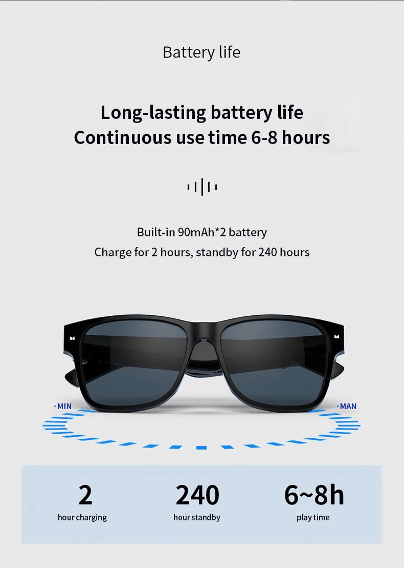 Monster Glasses Headset Wireless Bluetooth 5.0 Sunglasses Outdoor Sport earphone Calling Music Eyeglasses - Tara's Tiny Treasures