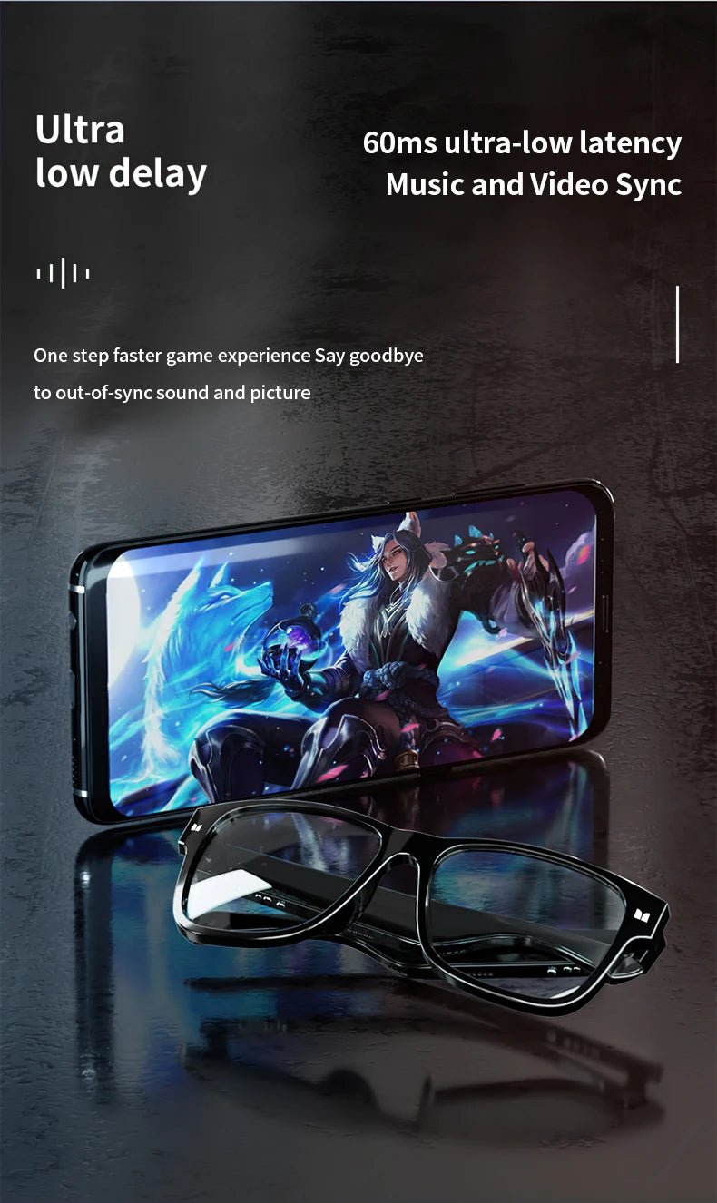 Monster Glasses Headset Wireless Bluetooth 5.0 Sunglasses Outdoor Sport earphone Calling Music Eyeglasses - Tara's Tiny Treasures