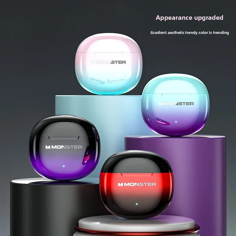MONSTER GT37 TWS Bluetooth5.3 Earphone Wireless Active Noise Cancelling Headphones Stereo Sound Gaming Headset For Android iOS - Tara's Tiny Treasures