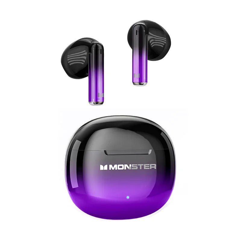 MONSTER GT37 TWS Bluetooth5.3 Earphone Wireless Active Noise Cancelling Headphones Stereo Sound Gaming Headset For Android iOS - Tara's Tiny Treasures