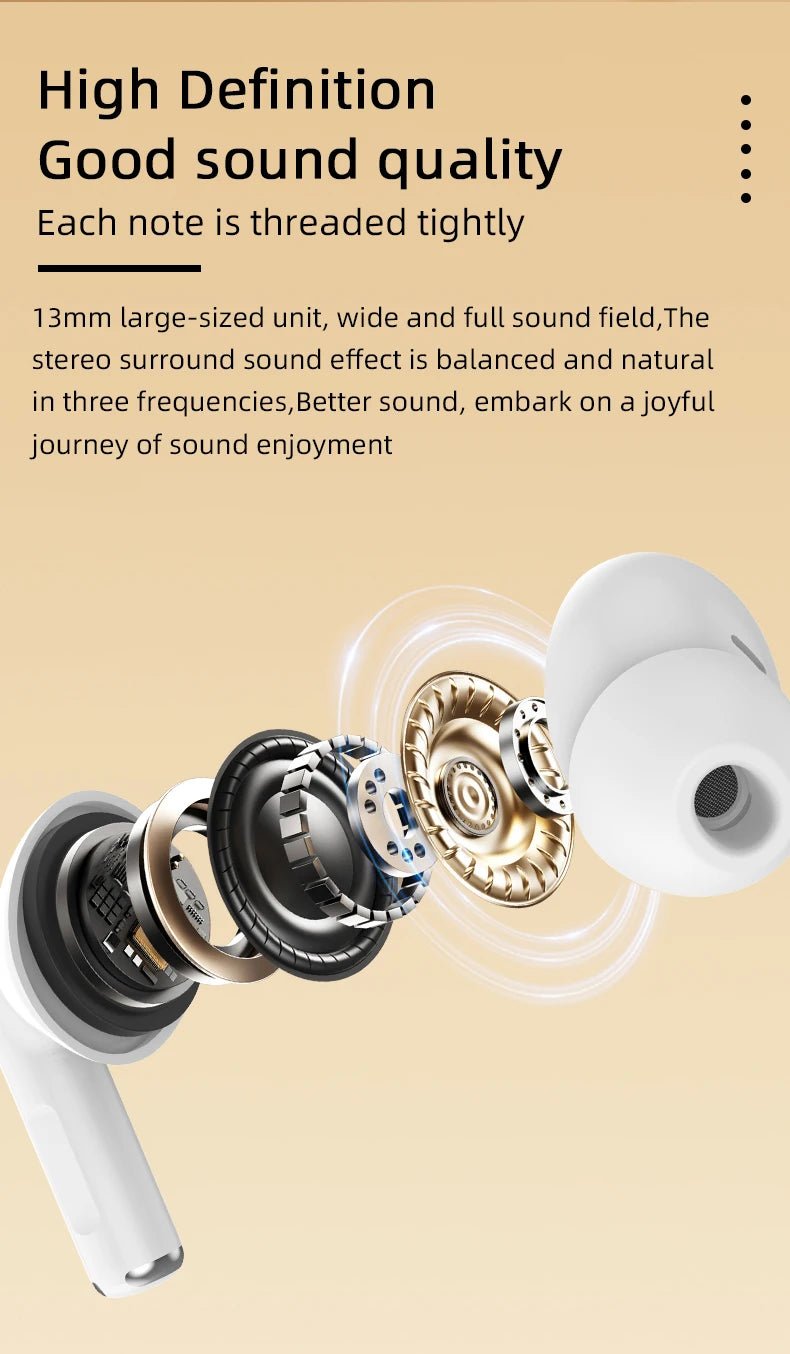 Monster MQT39 Earphones Wireless Bluetooth 6.0 TWS Noise Reduction Earbuds Gamer Sports Headset Hifi Stereo with Mic Headphones - Tara's Tiny Treasures