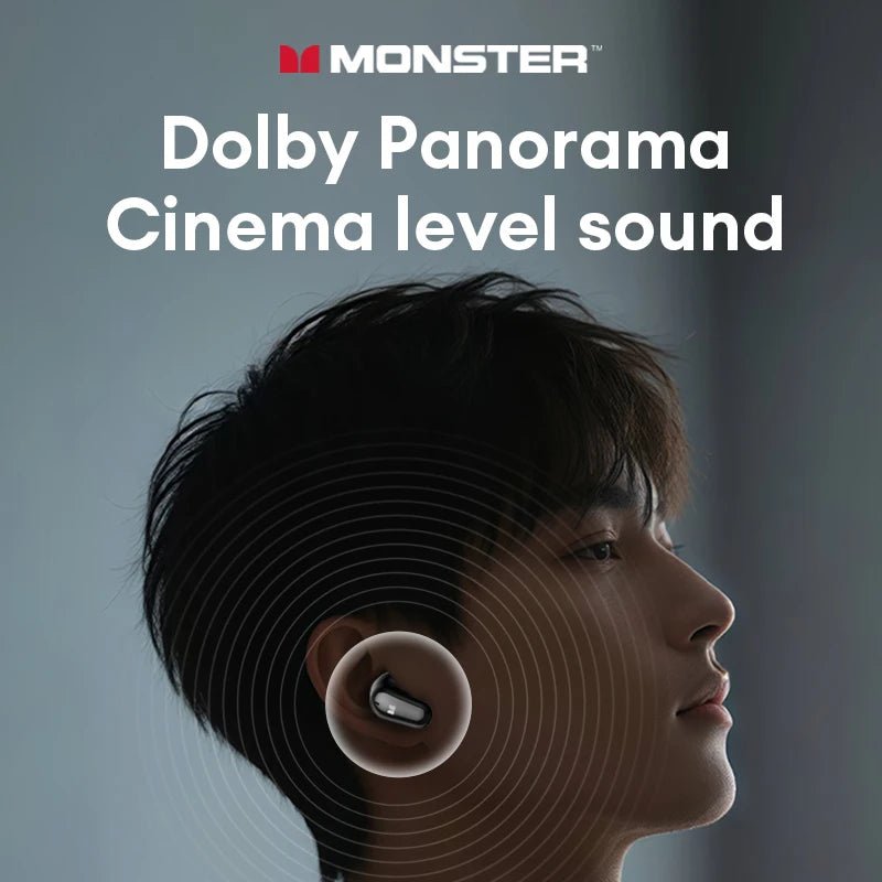 Monster MQT52 Wireless Bluetooth 5.4 Earphones Long Battery Life Gaming Headphones Dual Mode HIFI Stereo Sound Headset With Mic - Tara's Tiny Treasures