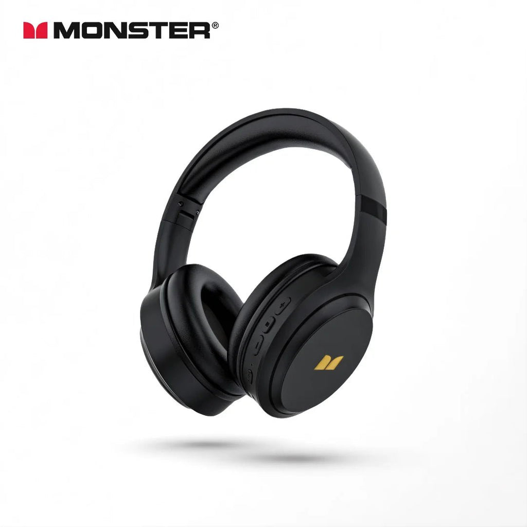 Monster N21 Bluetooth 6.0 Headphones Call Noise Reduction Headset Powerful Deep Bass Over-Ear Wireless Earphone with Microphone - Tara's Tiny Treasures