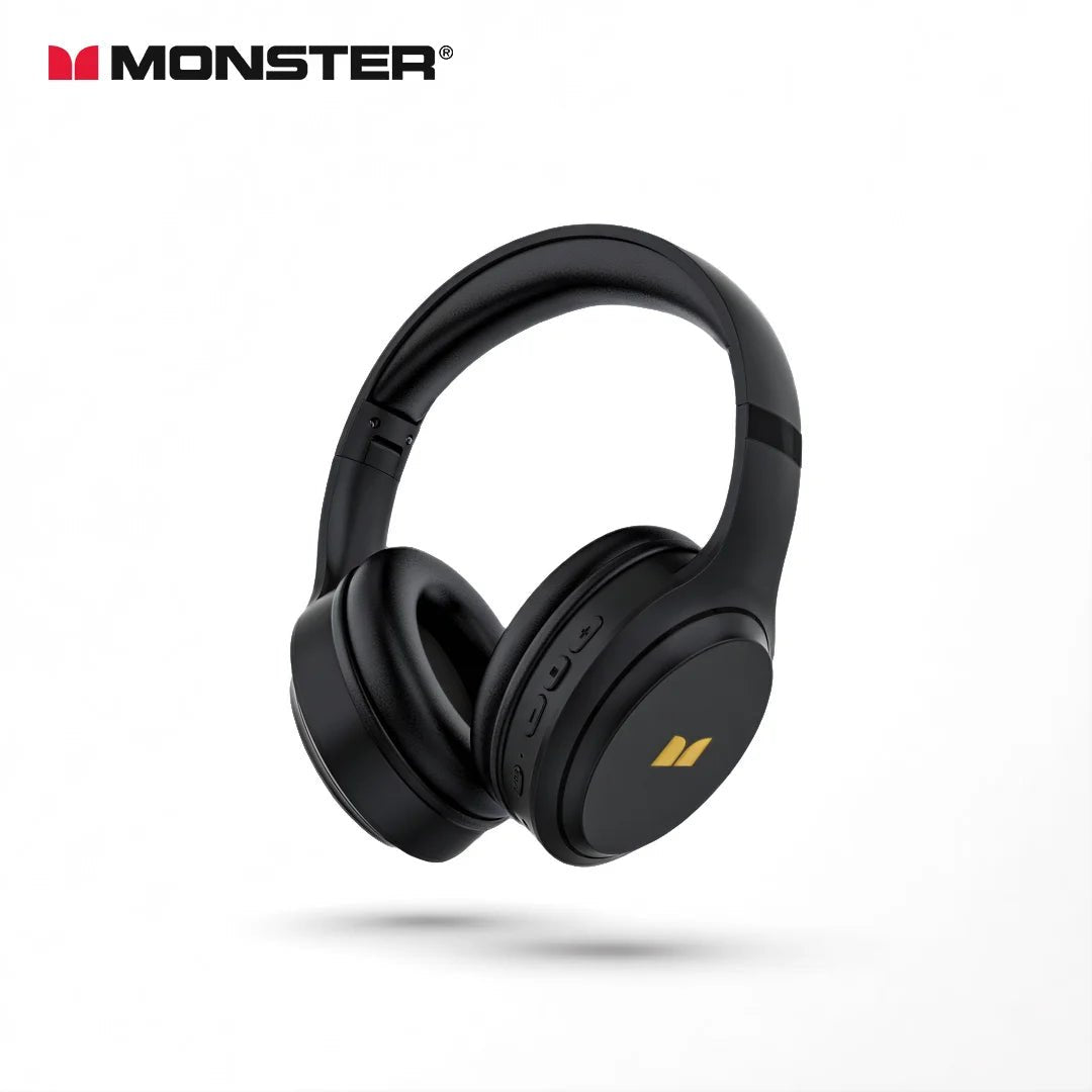 Monster N21 Bluetooth 6.0 Headphones Call Noise Reduction Headset Powerful Deep Bass Over-Ear Wireless Earphone with Microphone - Tara's Tiny Treasures