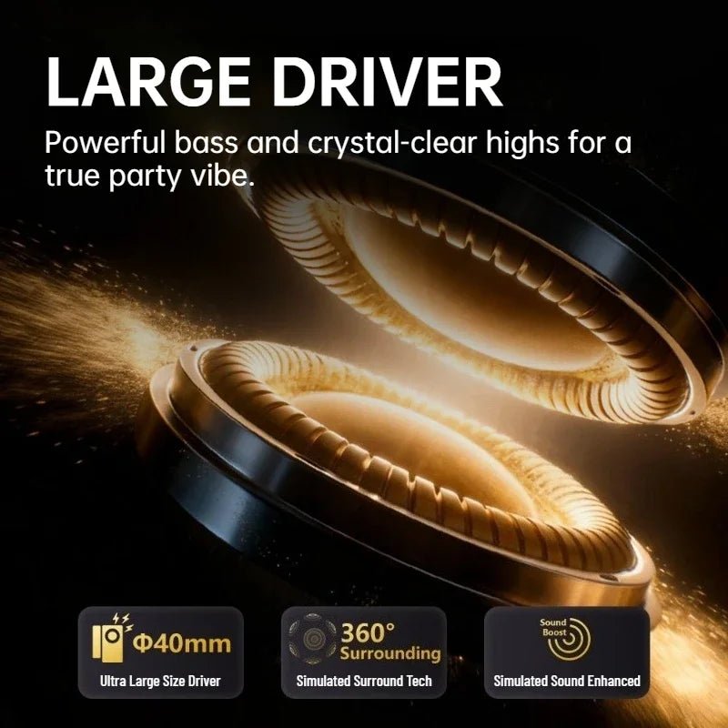 Monster N21 Bluetooth 6.0 Headphones Call Noise Reduction Headset Powerful Deep Bass Over-Ear Wireless Earphone with Microphone - Tara's Tiny Treasures
