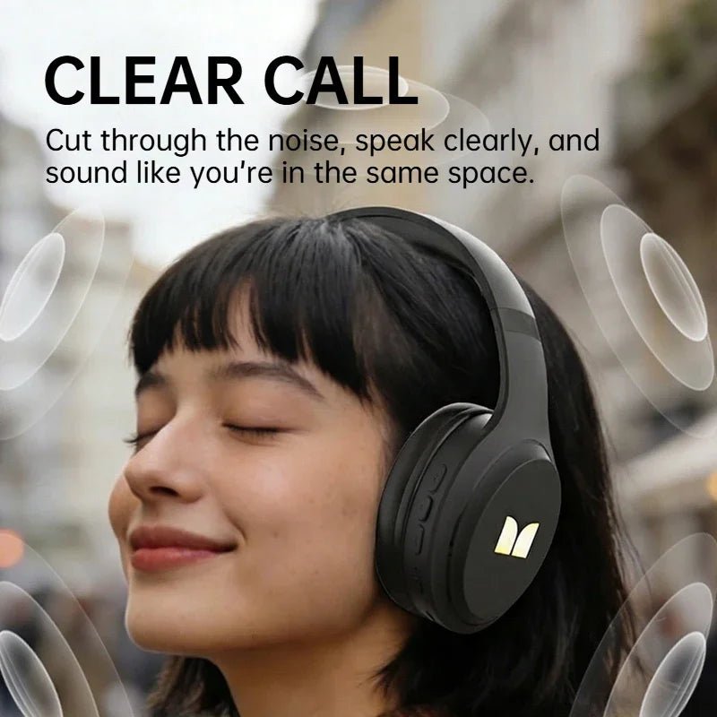 Monster N21 Bluetooth 6.0 Headphones Dual EQ Mode Immersive Stereo Earphone Over-Ear Foldable Wire/Wireless Headset with Mic - Tara's Tiny Treasures