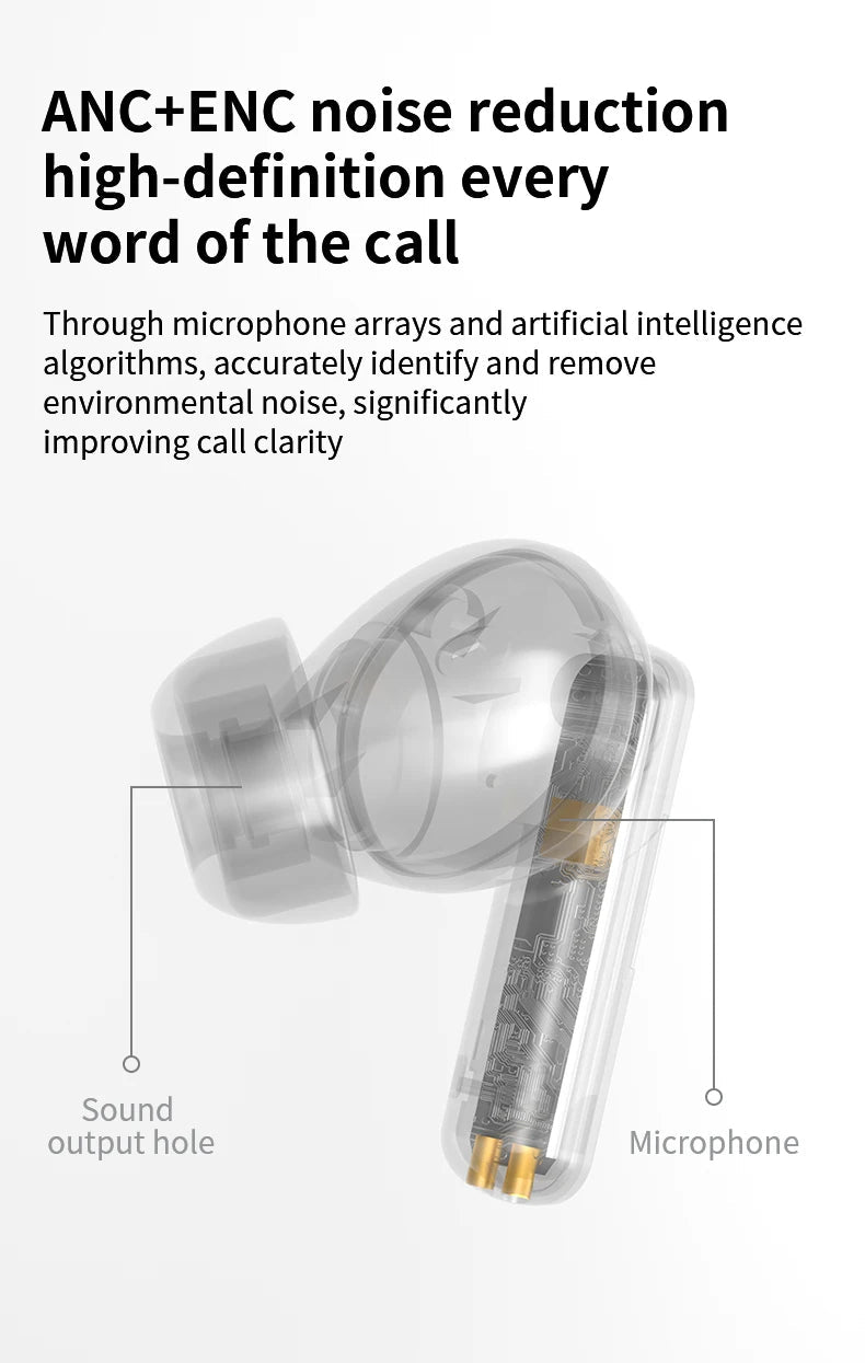 Monster Wireless Bluetooth Headphones with Bluetooth 5.4 Al Noise Cancelling Calls 360° Panoramic Space Sound Effect Headset - Tara's Tiny Treasures