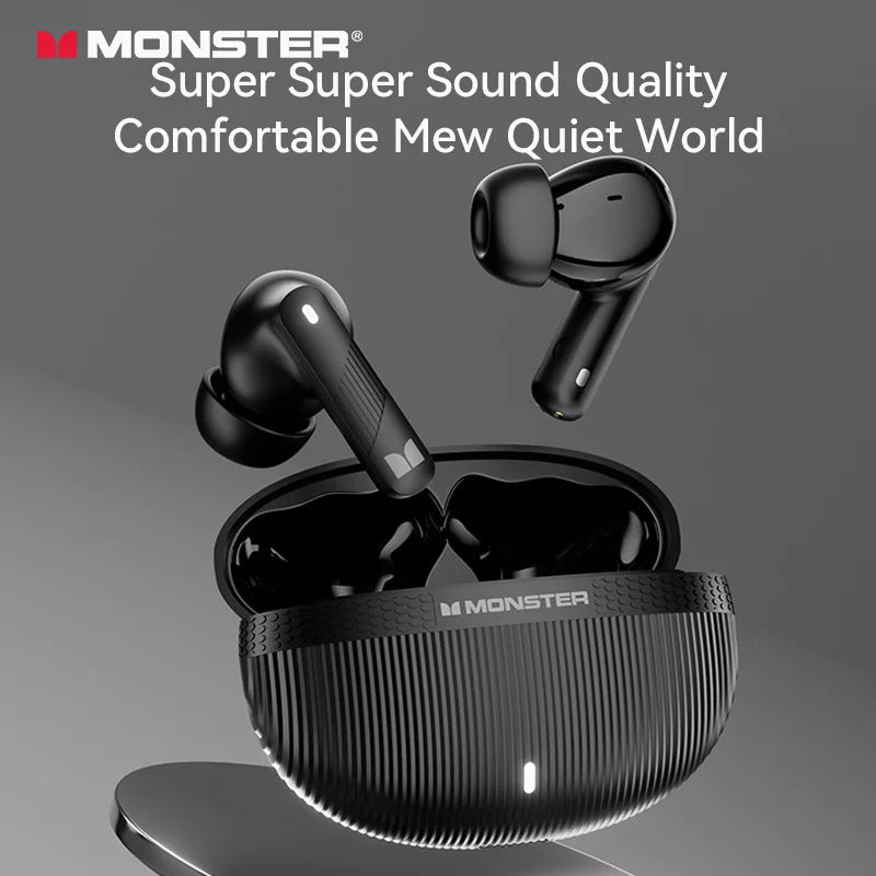 Monster Wireless Bluetooth Headphones with Bluetooth 5.4 Al Noise Cancelling Calls 360° Panoramic Space Sound Effect Headset - Tara's Tiny Treasures