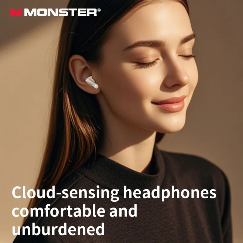 Monster Wireless Bluetooth Headphones with Bluetooth 5.4 Al Noise Cancelling Calls 360° Panoramic Space Sound Effect Headset - Tara's Tiny Treasures