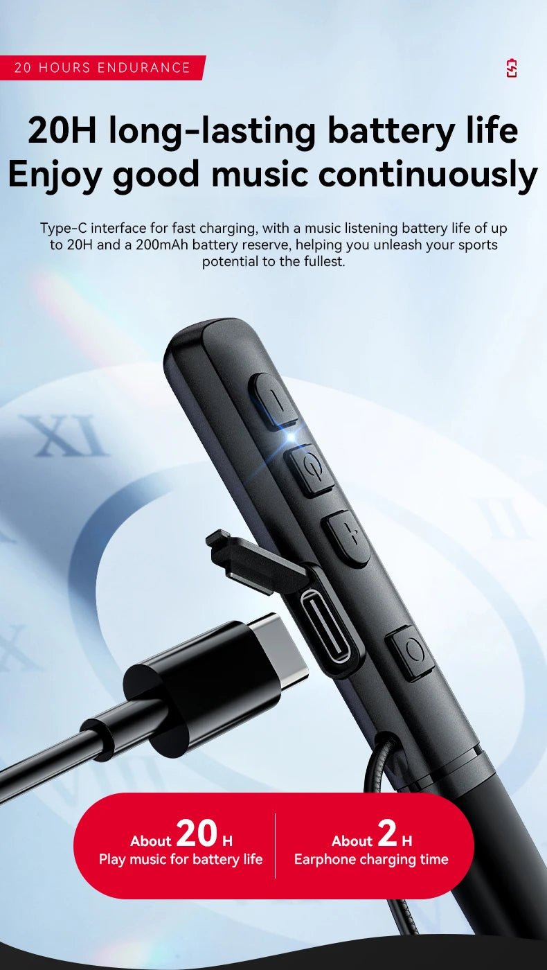 Monster Wireless Bluetooth5.3 Headphones with Button Function, Outdoor Sports Earphones, HD Call, Stereo Music, Neckband Headset - Tara's Tiny Treasures