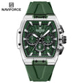 NAVIFORCE Men's Waterproof Sports Watch Luminous Hands Military Chronograph 24-Hour Date Display Quartz Wristwatch Gift for Man - Tara's Tiny Treasures