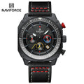 NAVIFORCE Top Brand Luxury Watch Fashion Quartz Men's Wrist Watch Relogio Masculino Leather Band Multifunctional Man Watches - Tara's Tiny Treasures