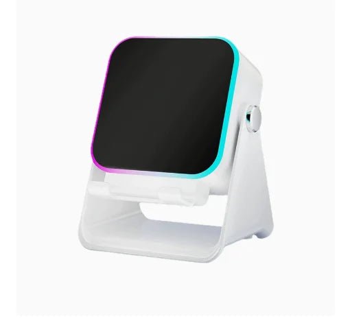 NEW 5 In 1 Auto-induction Wireless Induction Speaker 8 Mode RGB Light Phone Stand Surround Sound Portable Bluetooth Phone Holder - Tara's Tiny Treasures