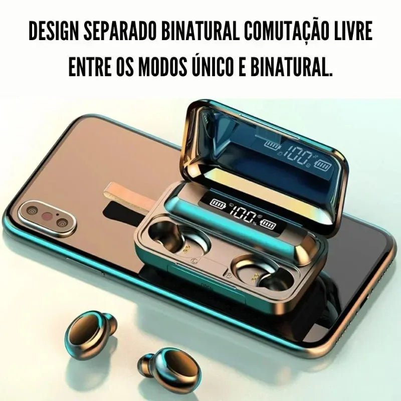 New Bluetooth Headphones 9D Stereo High Bass Sport Earphones Handfree Touch Control Tws Wireless Earbuds Waterproof Headset - Tara's Tiny Treasures
