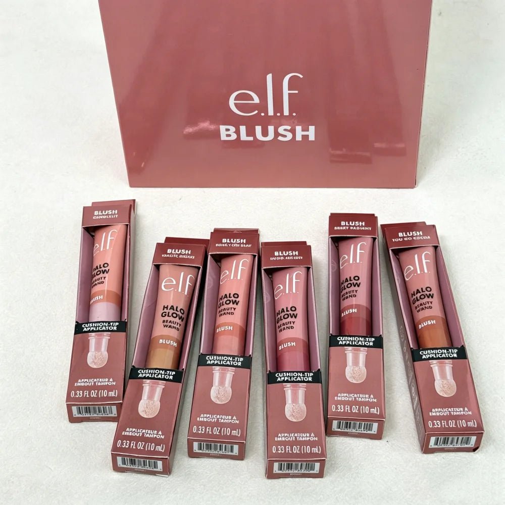 New ELF Blush Cream Lipstick Lip Gloss Oil-control Loose Powder Long-lasting Setting Delicate Powder Texture Makeup With Box - Tara's Tiny Treasures