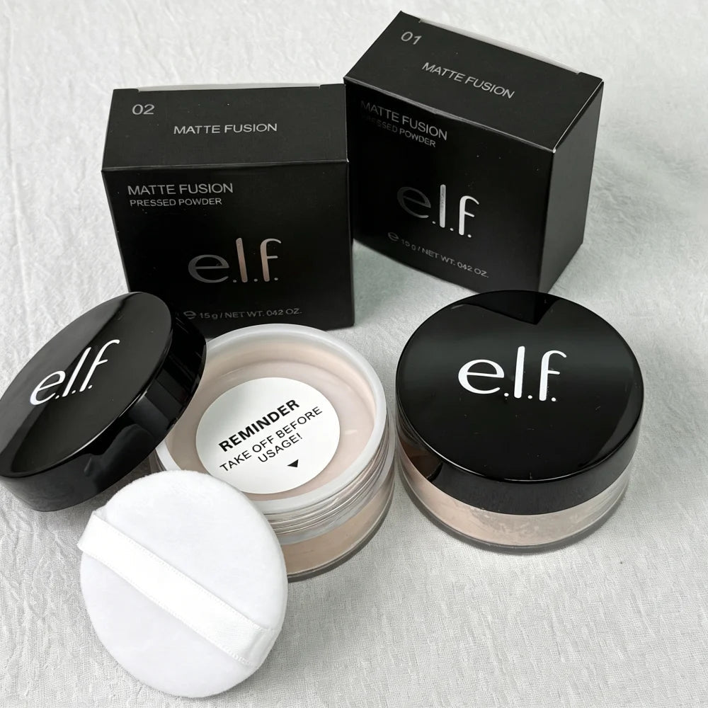 New ELF Blush Cream Lipstick Lip Gloss Oil-control Loose Powder Long-lasting Setting Delicate Powder Texture Makeup With Box - Tara's Tiny Treasures