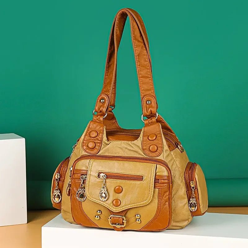 New Fashion High Quality Woman Messenger Bag Luxury Soft Leather Handbags Women's Bags Designer Famous Brand Women Shoulder Tote - Tara's Tiny Treasures