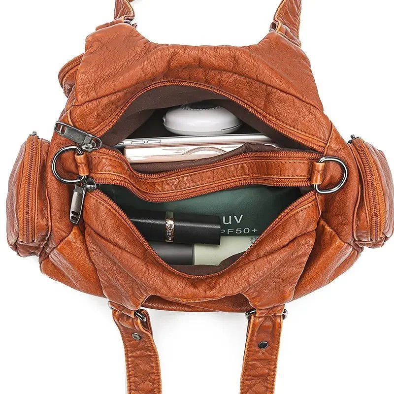 New Fashion High Quality Woman Messenger Bag Luxury Soft Leather Handbags Women's Bags Designer Famous Brand Women Shoulder Tote - Tara's Tiny Treasures