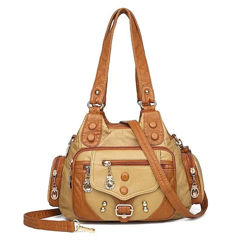 New Fashion High Quality Woman Messenger Bag Luxury Soft Leather Handbags Women's Bags Designer Famous Brand Women Shoulder Tote - Tara's Tiny Treasures