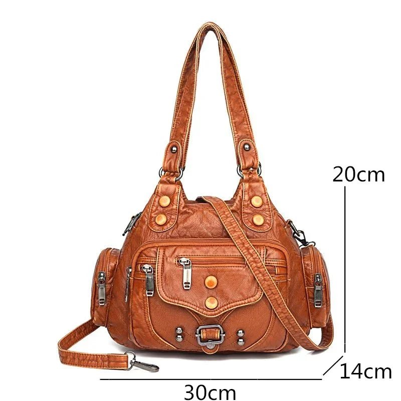New Fashion High Quality Woman Messenger Bag Luxury Soft Leather Handbags Women's Bags Designer Famous Brand Women Shoulder Tote - Tara's Tiny Treasures