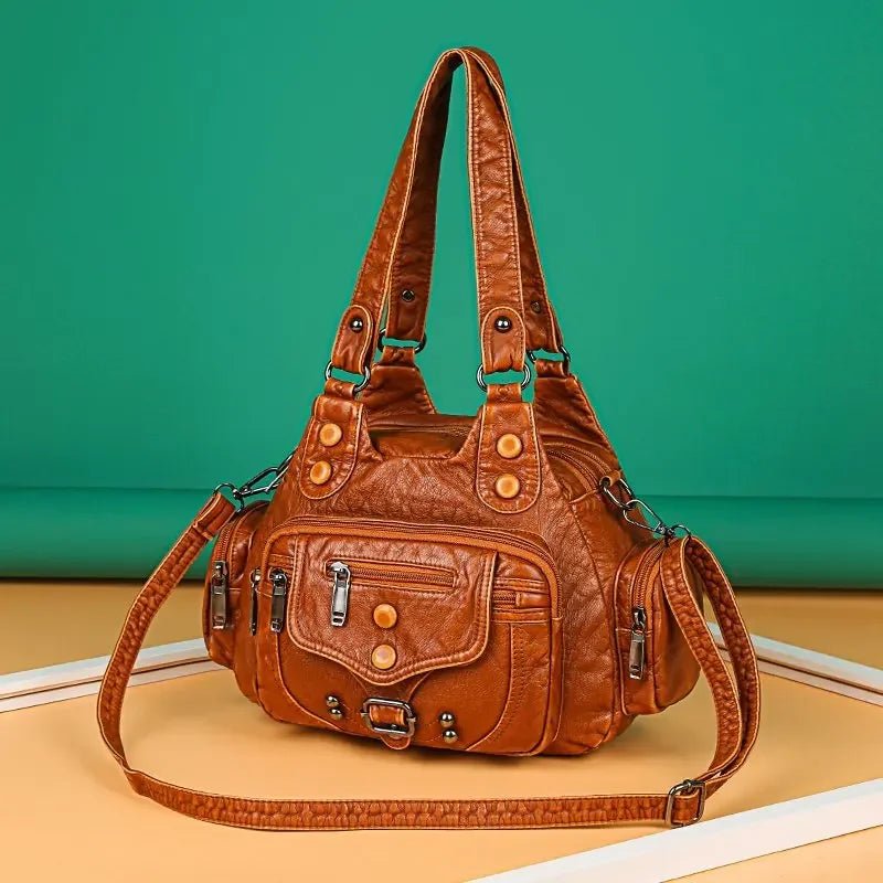 New Fashion High Quality Woman Messenger Bag Luxury Soft Leather Handbags Women's Bags Designer Famous Brand Women Shoulder Tote - Tara's Tiny Treasures
