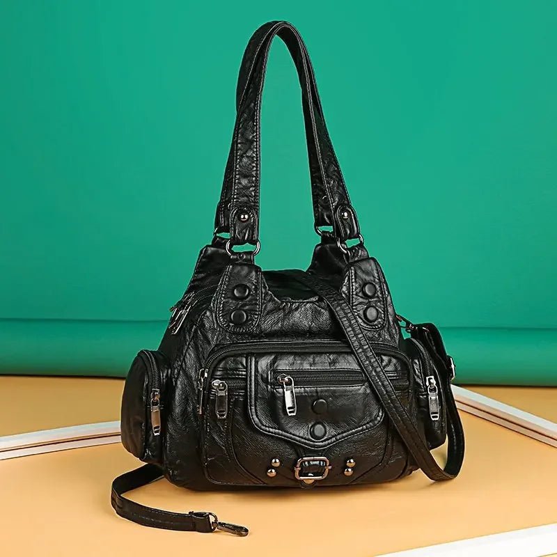 New Fashion High Quality Woman Messenger Bag Luxury Soft Leather Handbags Women's Bags Designer Famous Brand Women Shoulder Tote - Tara's Tiny Treasures