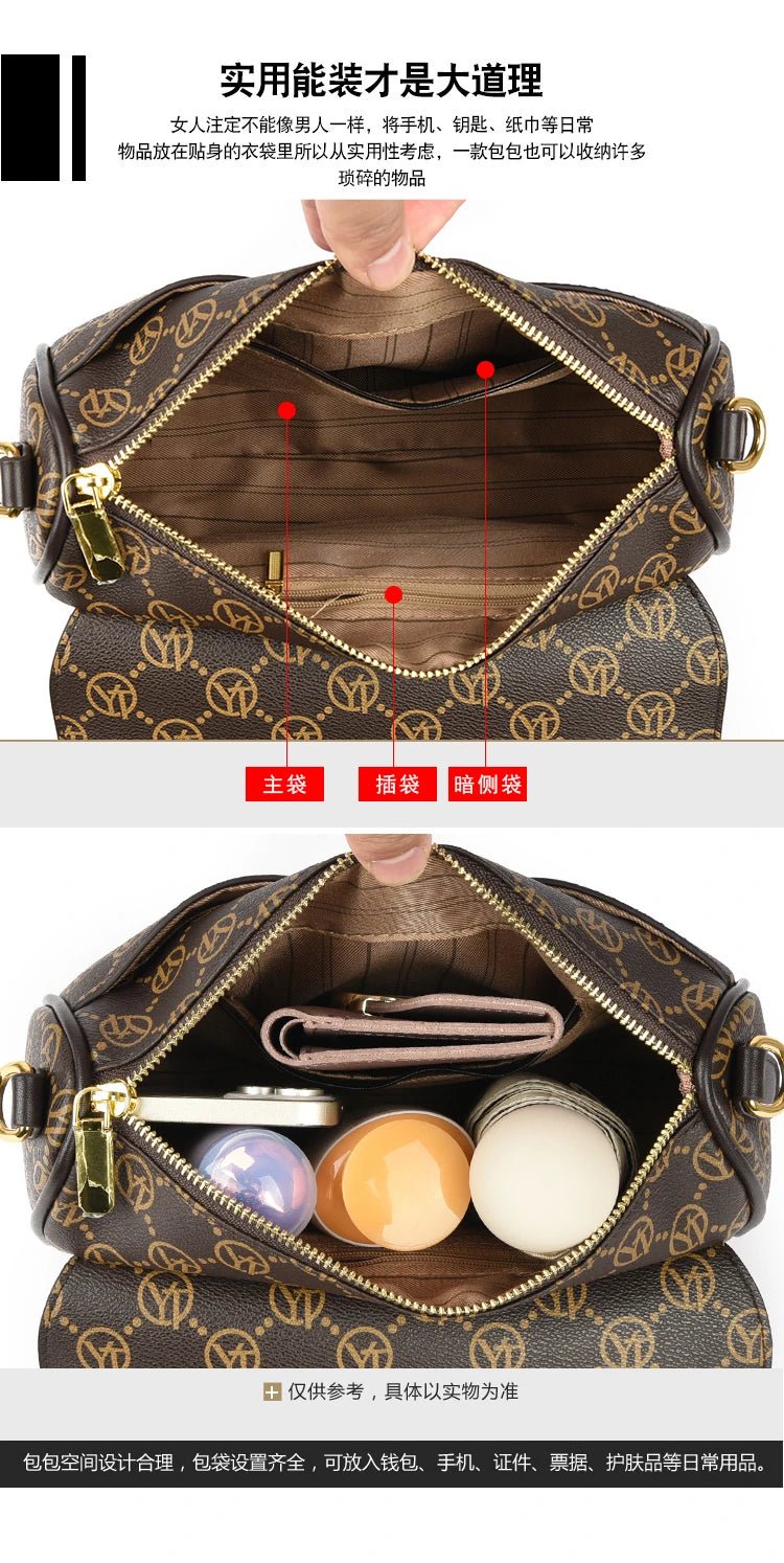 New Fashion Luxury Brand Women's Shoulder Bag High Quality Lady Crossbody Bag Round Women's Wallet Waterproof Women's Handbags - Tara's Tiny Treasures