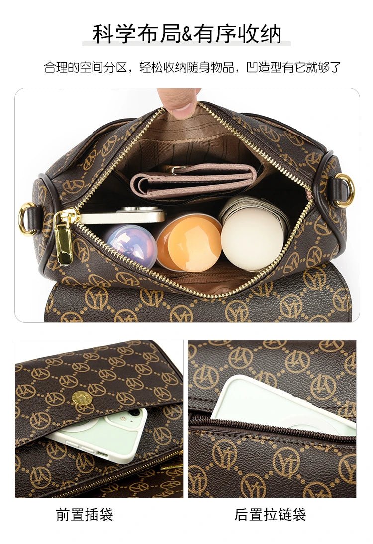 New Fashion Luxury Brand Women's Shoulder Bag High Quality Lady Crossbody Bag Round Women's Wallet Waterproof Women's Handbags - Tara's Tiny Treasures