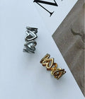 New index finger, middle finger, geometric shape, heart-shaped open ring, personalized ins, trendy, Japanese and Korean, simple - Tara's Tiny Treasures