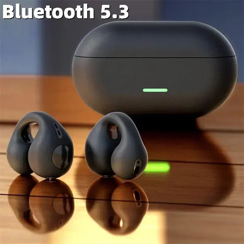New Original T75 Bone Conduction Wireless Bluetooth 5.3 Headphones Sports Earphones HiFi Sound Quality Waterproof TWS Headset - Tara's Tiny Treasures