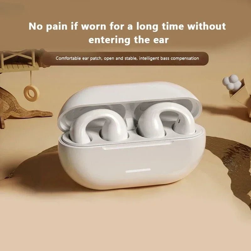 New Original T75 Bone Conduction Wireless Bluetooth 5.3 Headphones Sports Earphones HiFi Sound Quality Waterproof TWS Headset - Tara's Tiny Treasures