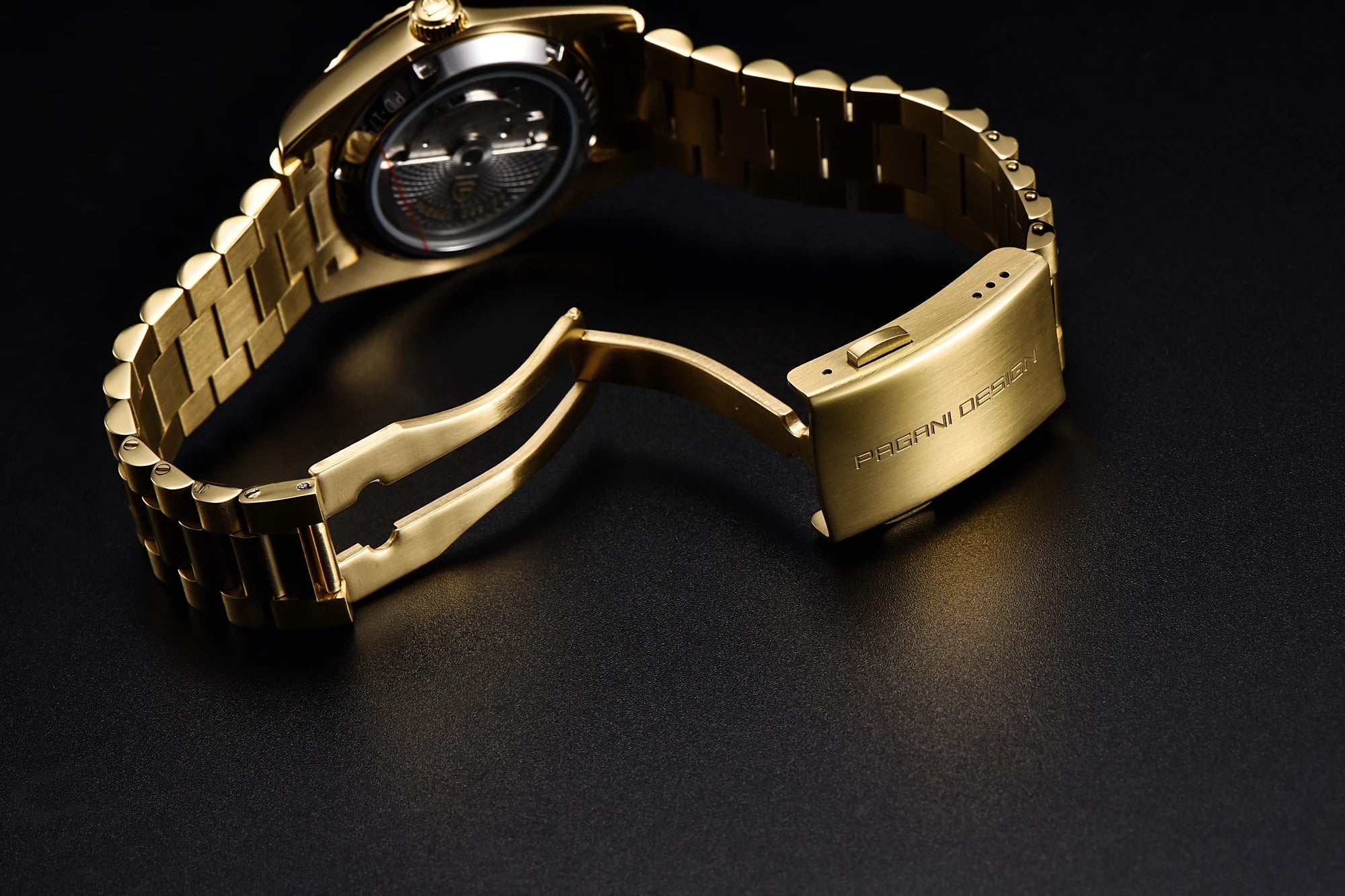 New PAGANI DESIGN DD36 Gold Luxury Automatic Mechanical Watch For Men ST16 100M Waterproof AR Sapphire Glass Wristwatch Men - Tara's Tiny Treasures