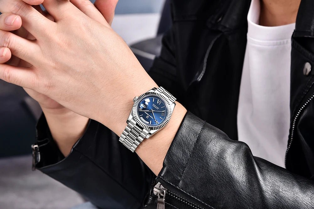 New PAGANI DESIGN DD36 Gold Luxury Automatic Mechanical Watch For Men ST16 100M Waterproof AR Sapphire Glass Wristwatch Men - Tara's Tiny Treasures