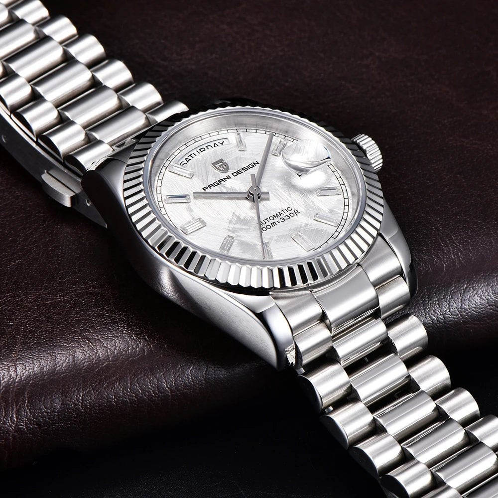 New PAGANI DESIGN DD36 Gold Luxury Automatic Mechanical Watch For Men ST16 100M Waterproof AR Sapphire Glass Wristwatch Men - Tara's Tiny Treasures