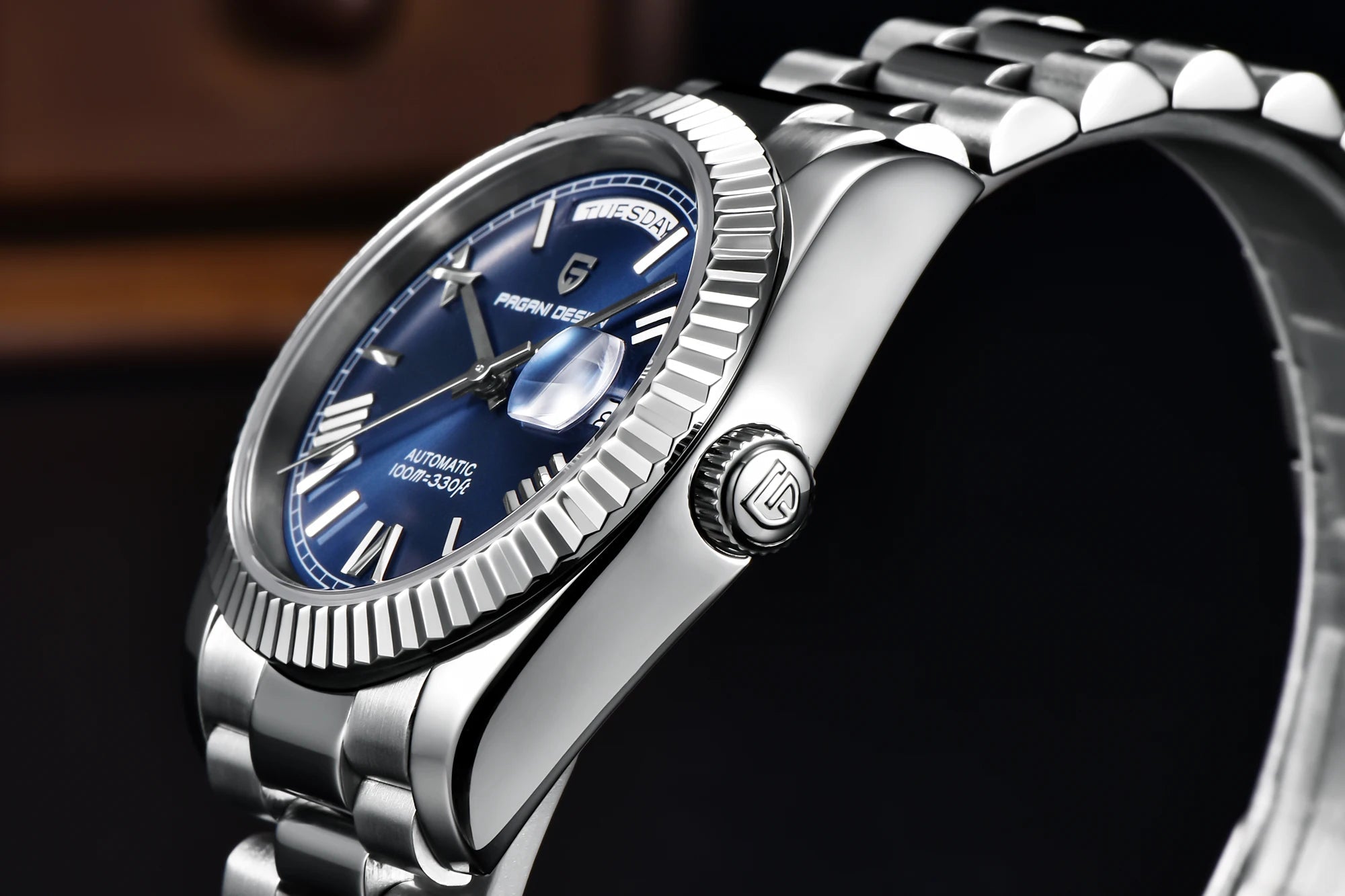 New PAGANI DESIGN DD36 Gold Luxury Automatic Mechanical Watch For Men ST16 100M Waterproof AR Sapphire Glass Wristwatch Men - Tara's Tiny Treasures