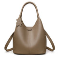 New Trendy Casual Soft PU Women's Handbags Solid Color Large Capacity Female Shoulder Bags Retro Tote Bags For Commute Shopping - Tara's Tiny Treasures