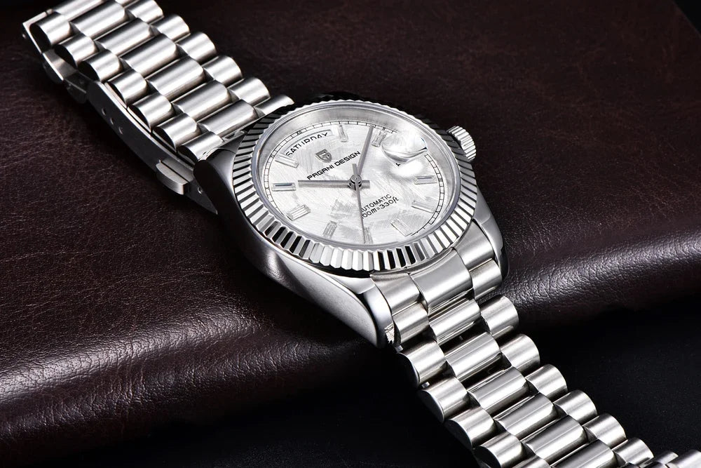 New Watch man PAGANI DESIGN D36 gold Rose Luxury automatic mechanical waterproof glass Sapphire AR stainless steel Date gift Man - Tara's Tiny Treasures