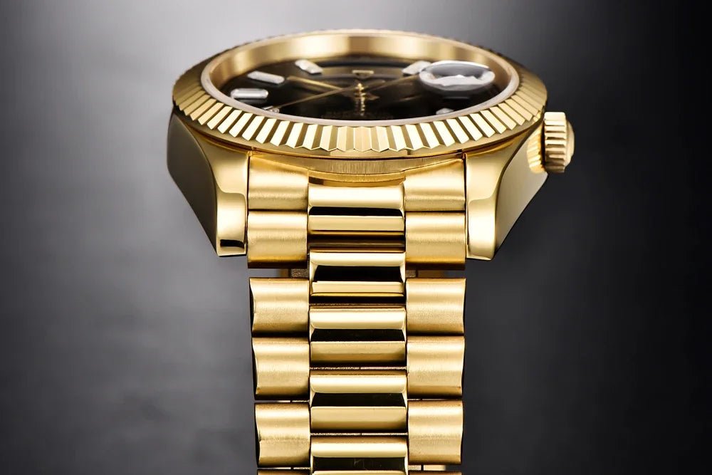 New Watch man PAGANI DESIGN D36 gold Rose Luxury automatic mechanical waterproof glass Sapphire AR stainless steel Date gift Man - Tara's Tiny Treasures