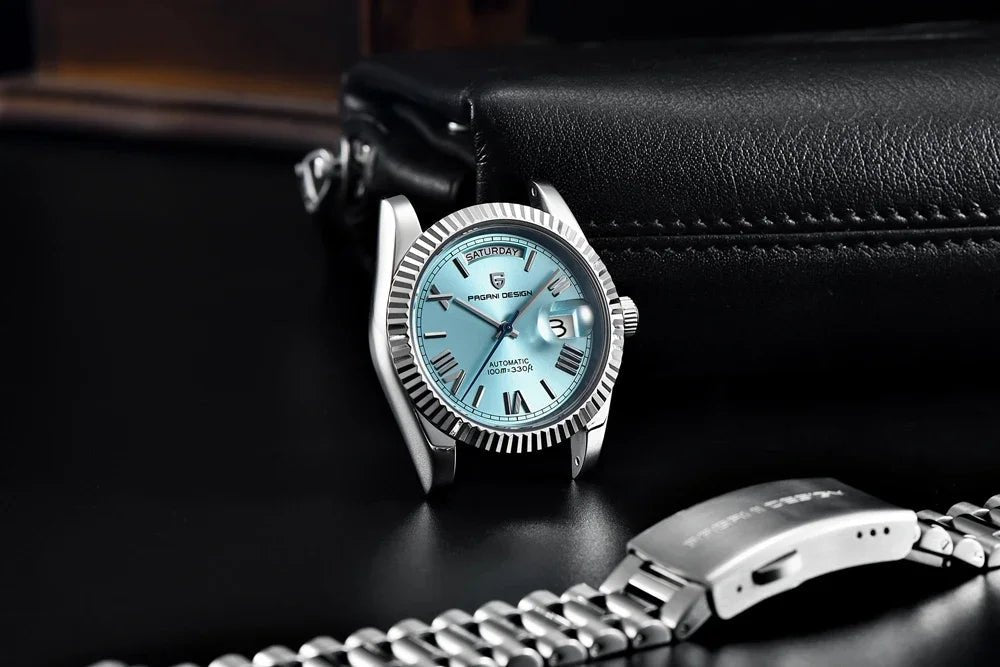New Watch man PAGANI DESIGN D36 gold Rose Luxury automatic mechanical waterproof glass Sapphire AR stainless steel Date gift Man - Tara's Tiny Treasures