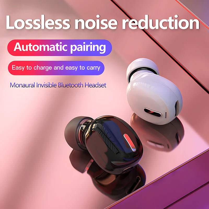 New Wireless Earphones Bluetooth 5.0 Headphones With Mic in-Ear Sports Waterproof TWS Earbuds Bluetooth Handsfree Single Headset - Tara's Tiny Treasures