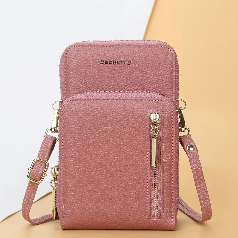 New Women's Handbags PU Leather Zipper Shoulder Bags Large Capacity Messenger Bags Casual Crossbody Bags for Women Phone Purse - Tara's Tiny Treasures