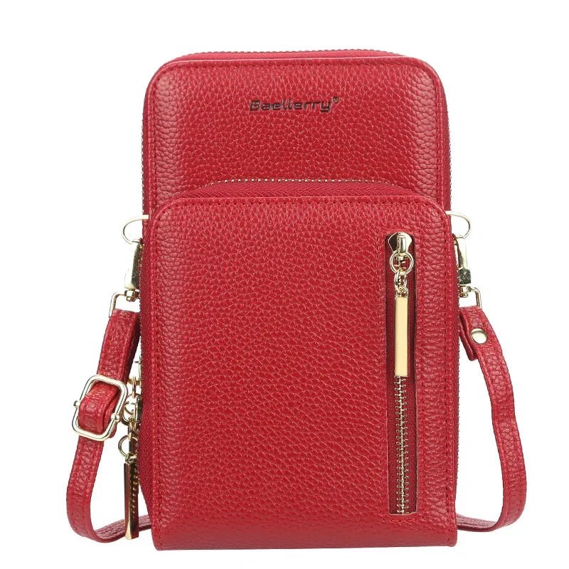 New Women's Handbags PU Leather Zipper Shoulder Bags Large Capacity Messenger Bags Casual Crossbody Bags for Women Phone Purse - Tara's Tiny Treasures