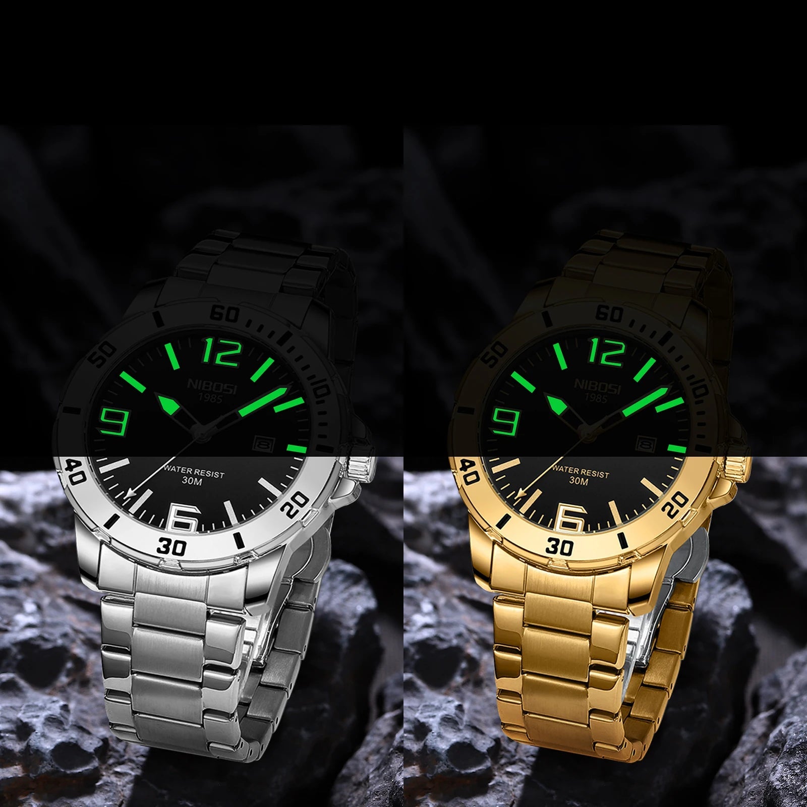 NIBOSI Brand Watch Men Luxury Brand Business Luminous Waterproof Male Clock Calendar Man Quartz Wristwatches Relogio Masculino - Tara's Tiny Treasures