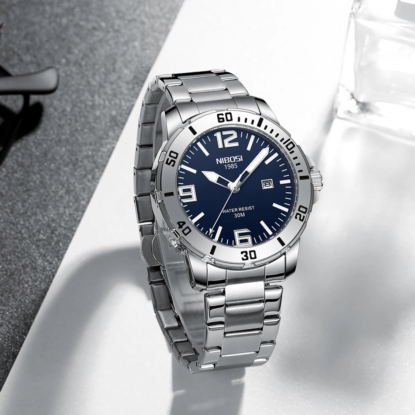 NIBOSI Brand Watch Men Luxury Brand Business Luminous Waterproof Male Clock Calendar Man Quartz Wristwatches Relogio Masculino - Tara's Tiny Treasures