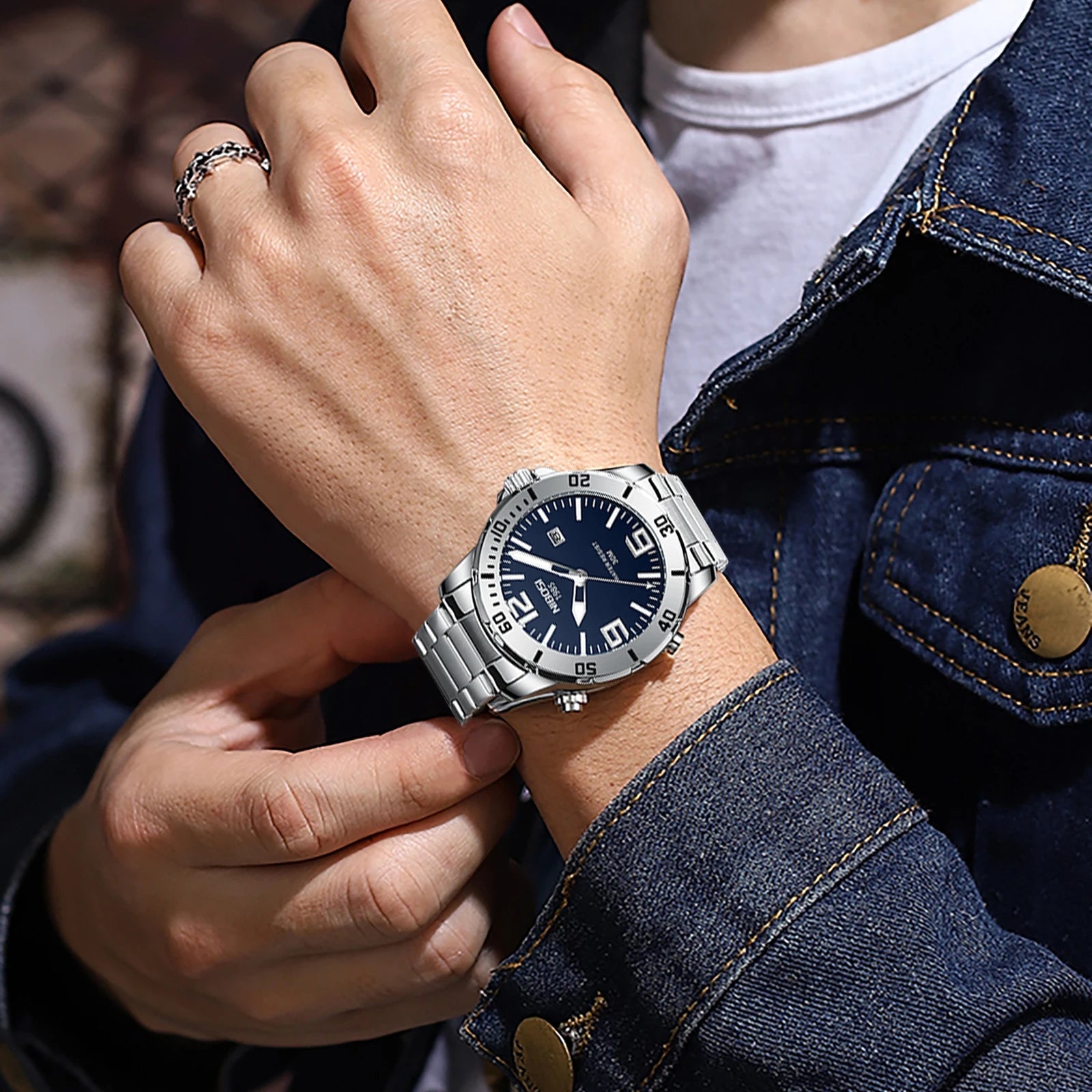 NIBOSI Brand Watch Men Luxury Brand Business Luminous Waterproof Male Clock Calendar Man Quartz Wristwatches Relogio Masculino - Tara's Tiny Treasures