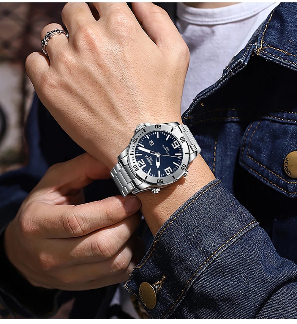 NIBOSI Brand Watch Men Luxury Brand Business Luminous Waterproof Male Clock Calendar Man Quartz Wristwatches Relogio Masculino - Tara's Tiny Treasures
