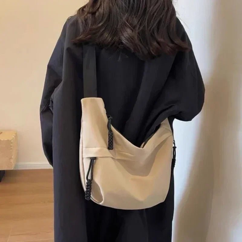 Nylon Hobos Crossbody Bags Solid Casual Zipper Women's Bags 2024 Fashion High Capacity Solid Color Single Shoulder Totes Bag - Tara's Tiny Treasures