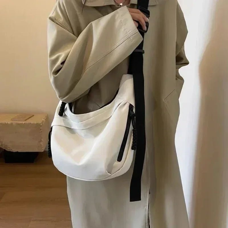 Nylon Hobos Crossbody Bags Solid Casual Zipper Women's Bags 2024 Fashion High Capacity Solid Color Single Shoulder Totes Bag - Tara's Tiny Treasures