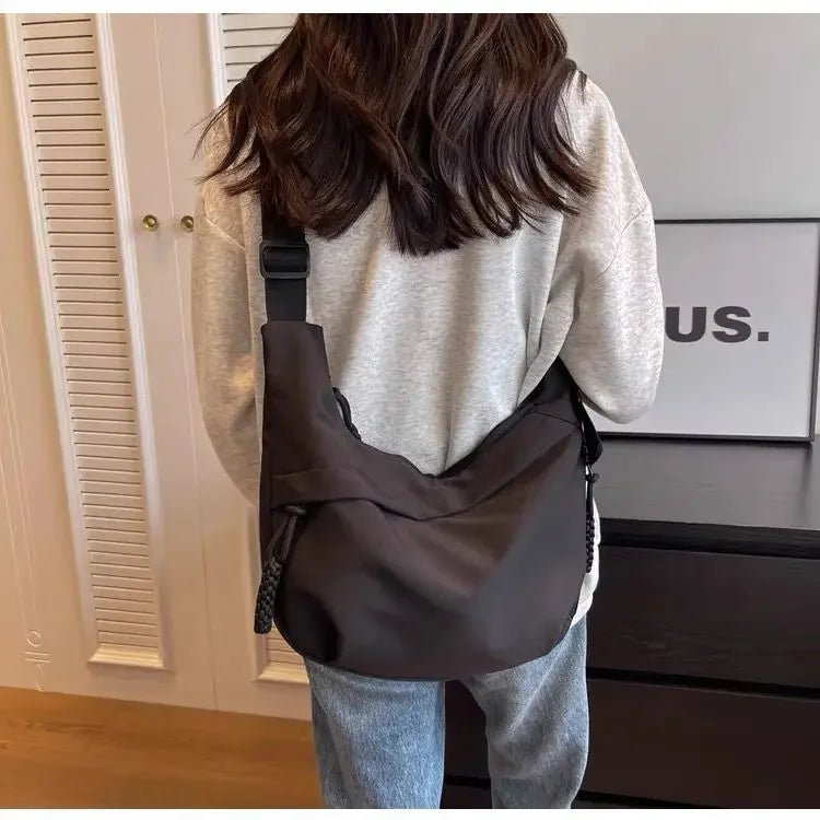 Nylon Hobos Crossbody Bags Solid Casual Zipper Women's Bags 2024 Fashion High Capacity Solid Color Single Shoulder Totes Bag - Tara's Tiny Treasures