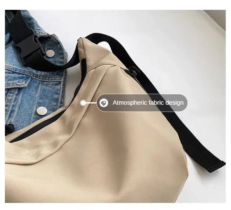 Nylon Hobos Crossbody Bags Solid Casual Zipper Women's Bags 2024 Fashion High Capacity Solid Color Single Shoulder Totes Bag - Tara's Tiny Treasures